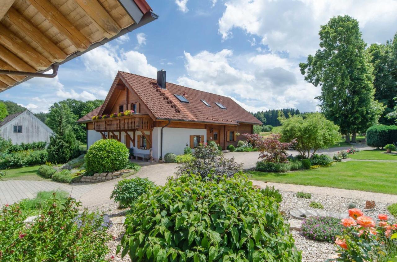 Heumann_s Blockhaeuser am Wald Hotell Pottenstein Exteriör bild